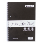 Marlin side spiral Wiro Note Book A4 150 page punched & perforated